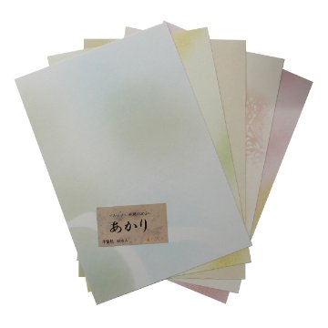 かな料紙 仮名料紙 料紙 [あかり] 細字用 半懐紙判 50枚【2026年4月西の日】の画像