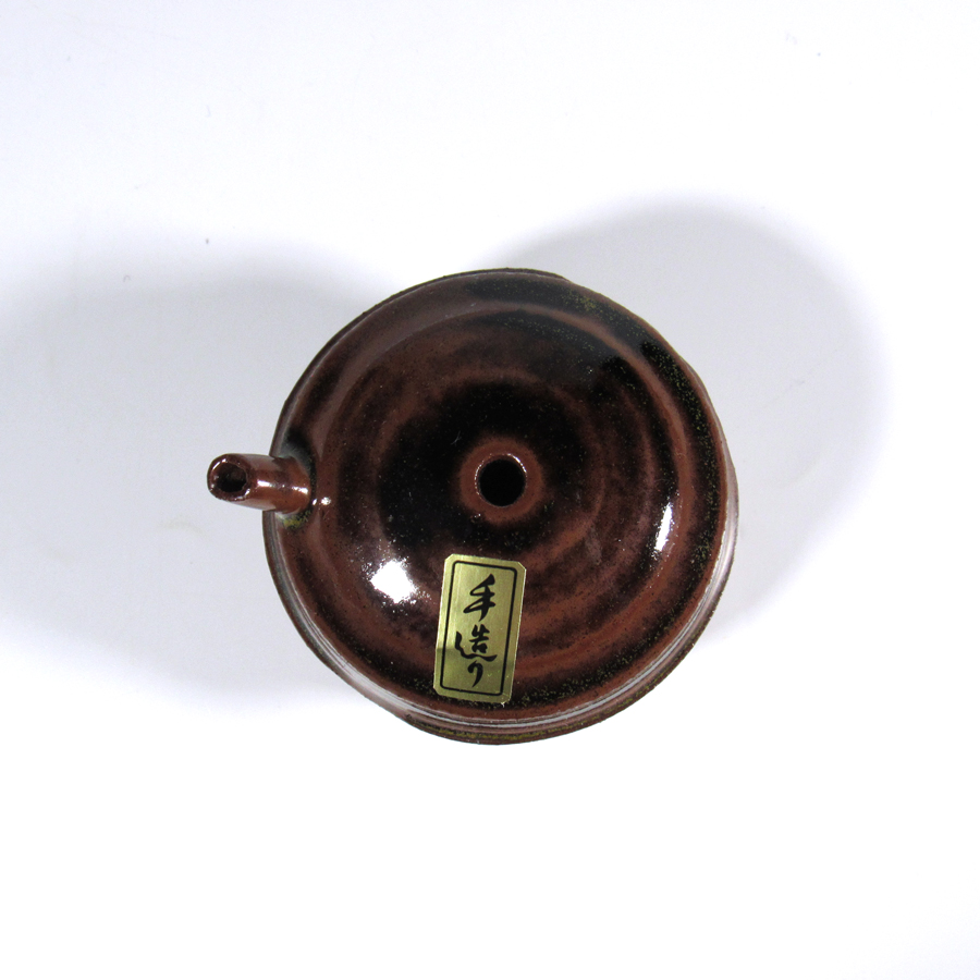 書道 水差し 水滴 アメ釉 飴釉（あめゆう）陶磁器【現品限り】の画像