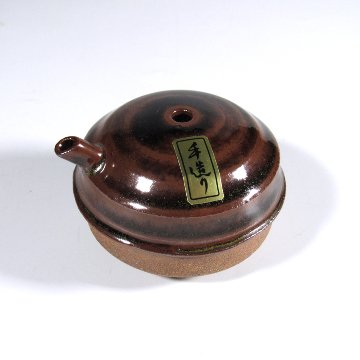 書道 水差し 水滴 アメ釉 飴釉（あめゆう）陶磁器【現品限り】の画像