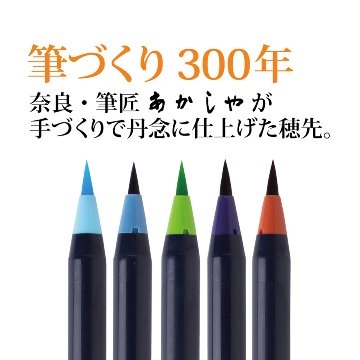 水彩 水彩毛筆「彩」夏を描く５色セット なつ natu CA200-5VBの画像