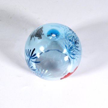 風鈴 ガラス風鈴 手作り風鈴 蒔絵仕上げ[ミディ風鈴]出目金　ぎやまん　R-348の画像