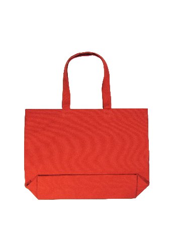 書道バッグ [ 倉敷帆布 トートバッグ ] F6 ベンガラレッド（中紐ピンク）大人用【送料無料】の画像