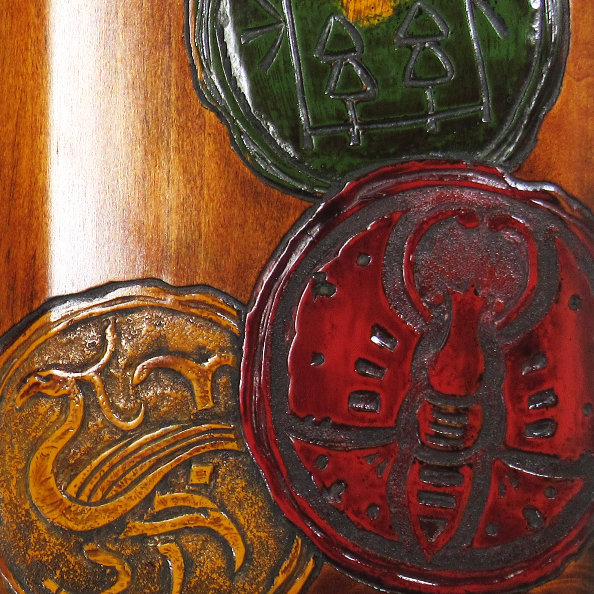 烏城彫　高級烏城セット（備前蝶・鳳凰・関）の画像