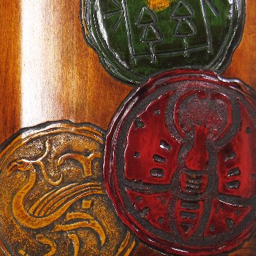 烏城彫　高級烏城セット（備前蝶・鳳凰・関）の画像