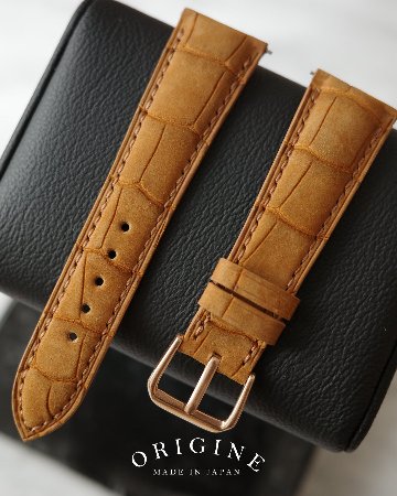 「カスタムオーダー」 ヌバックアリゲーターストラップの画像
