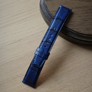 「パターンオーダー」 藍染クロコダイルストラップの画像