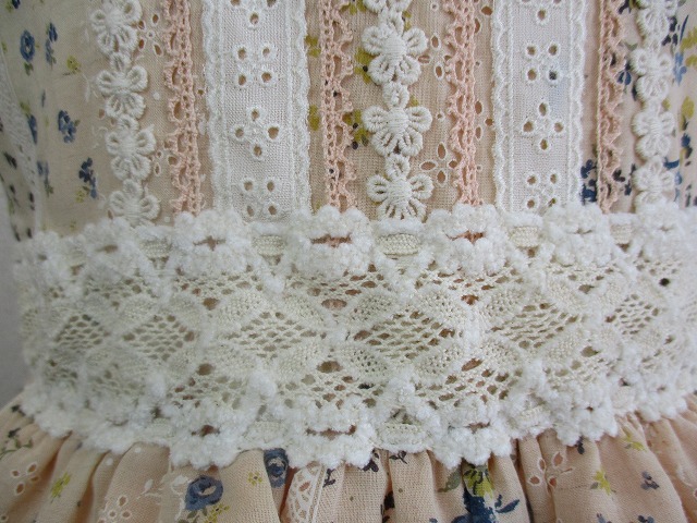 麻の3段ドレス100の画像