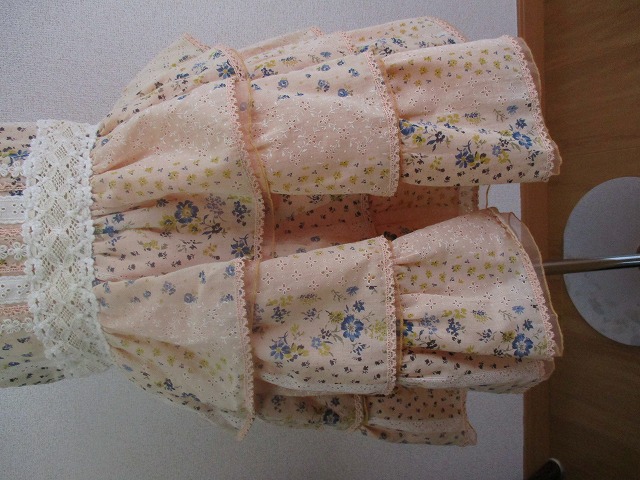 麻の3段ドレス100の画像