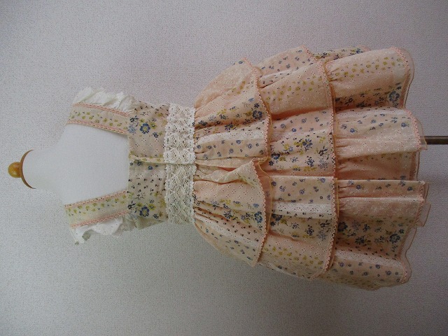 麻の3段ドレス100の画像