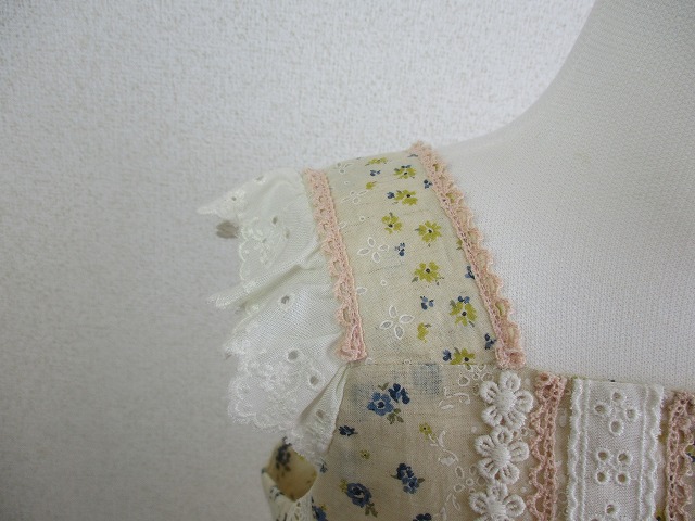 麻の3段ドレス100の画像