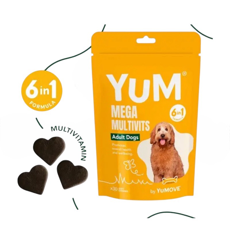 【犬用】　YuM メガ・マルチビッツ　マルチビタミンサプリメント　30粒の画像
