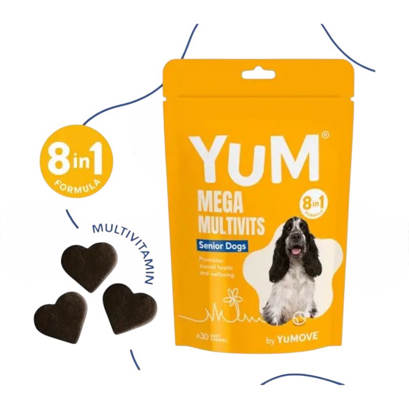 【犬用】　YuM メガ・マルチビッツマルチビタミンサプリメント（シニア犬用）の画像