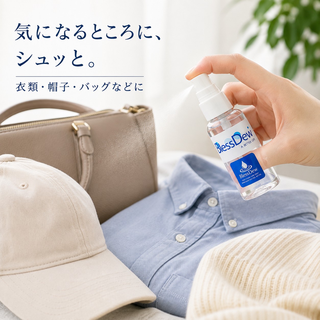 BlessDew 清潔ケアスプレー 50mL 携帯用ミニタイプの画像