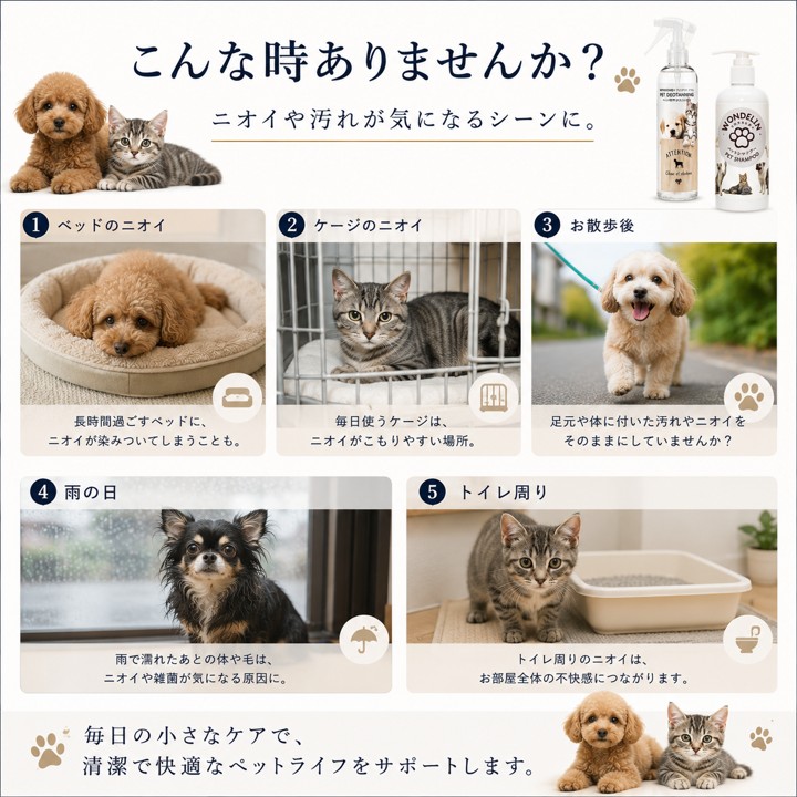 WONDELIN＋ デオタンニング 200mL ペット用ニオイケアスプレーの画像