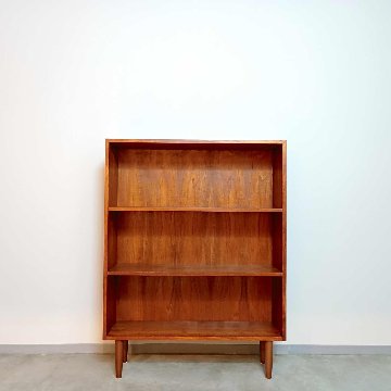 北欧ビンテージ デンマーク製 チーク材 ブックシェルフ【012142】の画像