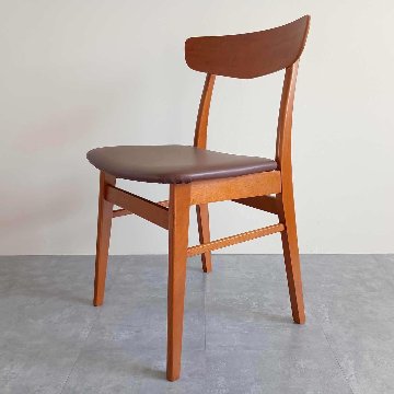 Farstrup ダイニングチェア チーク×ビーチ材 北欧 デンマーク製 ビンテージ家具【012364】の画像