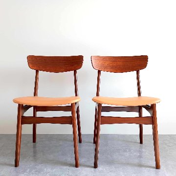 Schønning & Elgaard  北欧ビンテージチェア 張替済 2脚セット 【送料無料】の画像