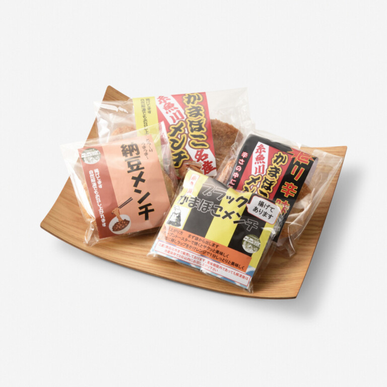 糸魚川発！かまぼこメンチ4種食べ比べセットの画像