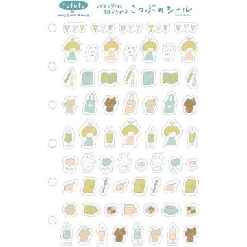 【限定】 こつぶシール わたしのすきなもの mizutama fufufu手帳 QS316の画像