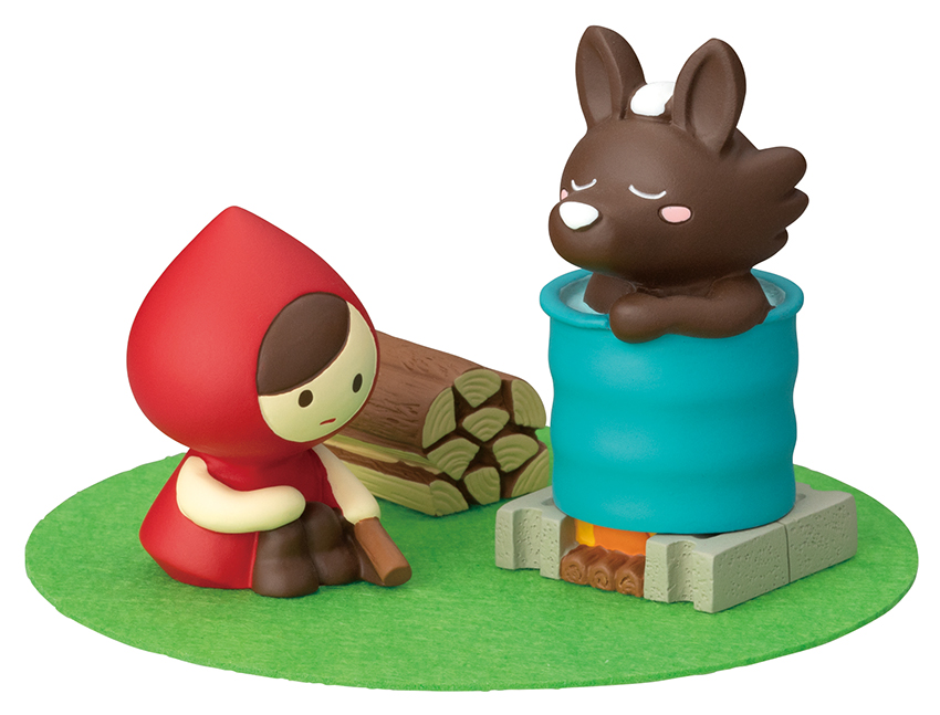 デコレ decole オトギッコ otogicco 赤ずきんマスコット セット 焚き火