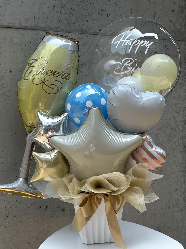 おまかせ　御祝いアレンジ置き型 テーブルサイズの画像