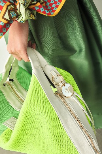 Vivace media mesh                  green_yellow_offwhiteの画像