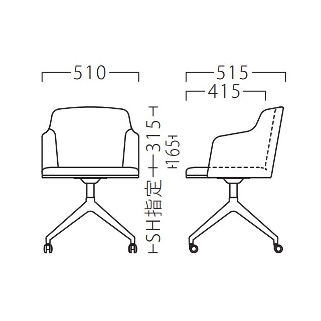 ルセッティイス B/C（キャスター付）の画像