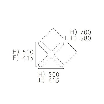 FT-727-H（十字ベース500×500）の画像