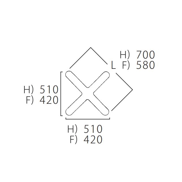 FT-716/FT-717/FT-731-H（十字ベース510×510）の画像