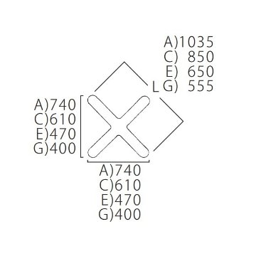 FT-732/FT-733/FT-734-E（十字ベース470×470）画像