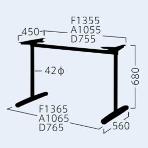 DT-501-D（対立脚）900×600用の画像