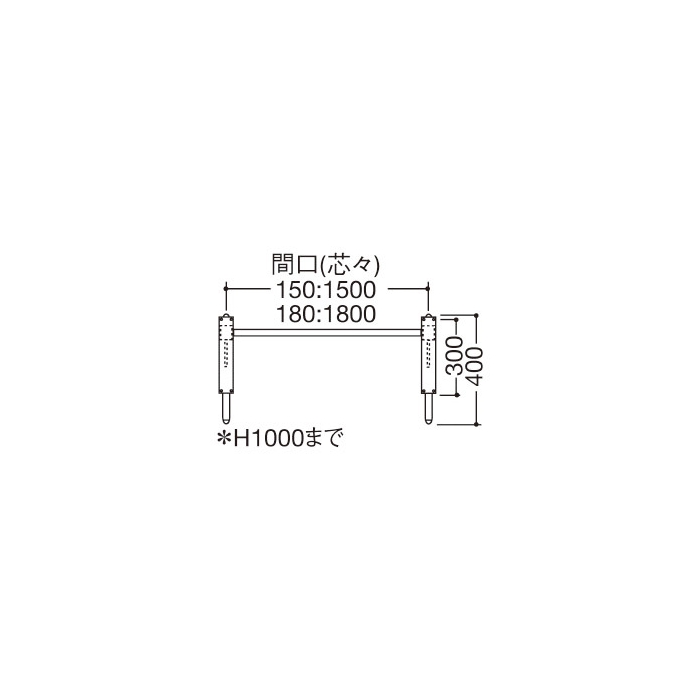 BTH-1-150（対立脚）～1700×450ハイカウンター用の画像