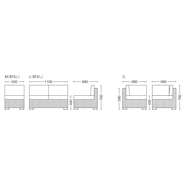 ロードス（肘なし）画像