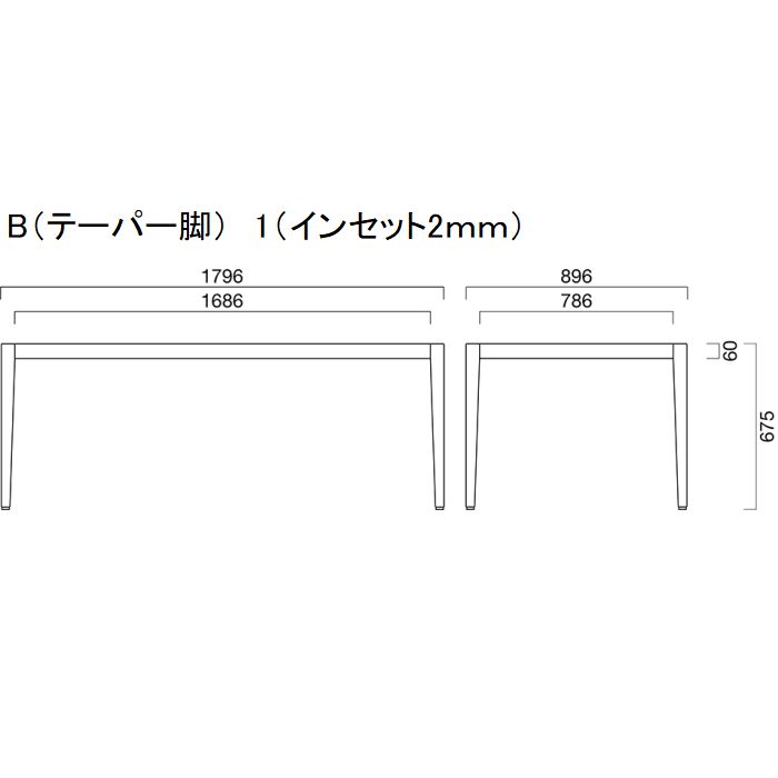 UJ（4本脚）1800×900用画像