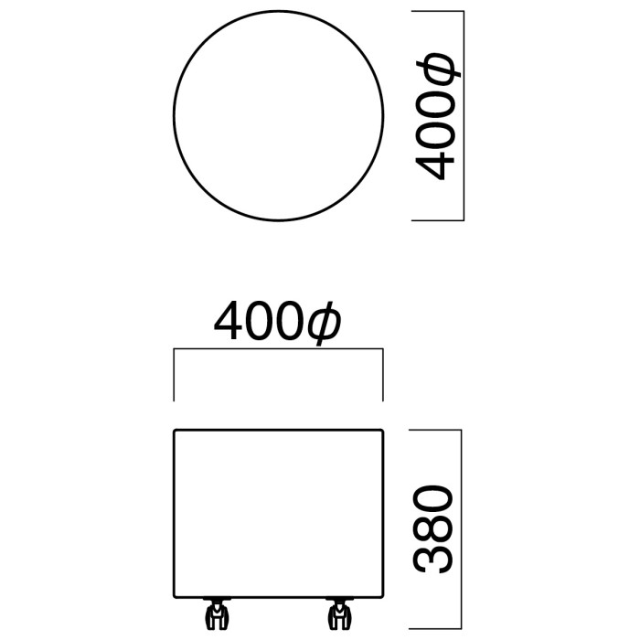 S-C3　[丸スツール]の画像