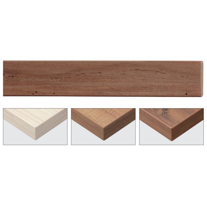 古材調メラミンABSエッジ天板【Quon Table Top】の画像