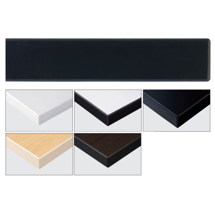 メラミン化粧板天板（ABS樹脂エッジ）【Quon Table Top】の画像