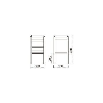 葛城（かつらぎスタンド椅子）SH700mm画像