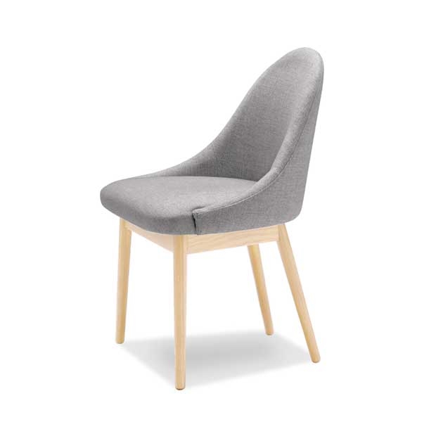 レイ アームレスチェア（木製脚タイプ）【Ray】の画像