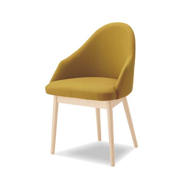 レイ アームチェア（木製脚タイプ）【Ray】の画像