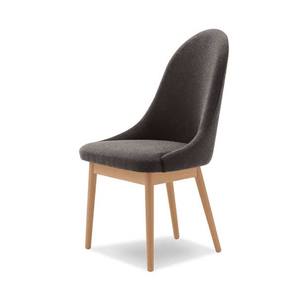 レイ ハイバックチェア（木製脚タイプ）【Ray】の画像