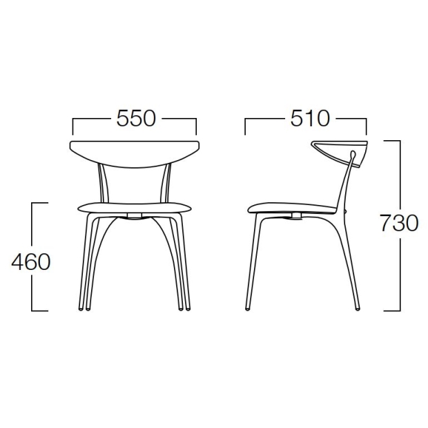 リンクチェア 4本脚 [Link Chair]の画像