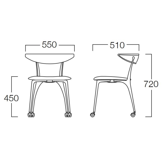 リンクチェア キャスター付 [Link Chair]の画像