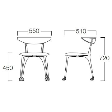 リンクチェア キャスター付 [Link Chair]の画像