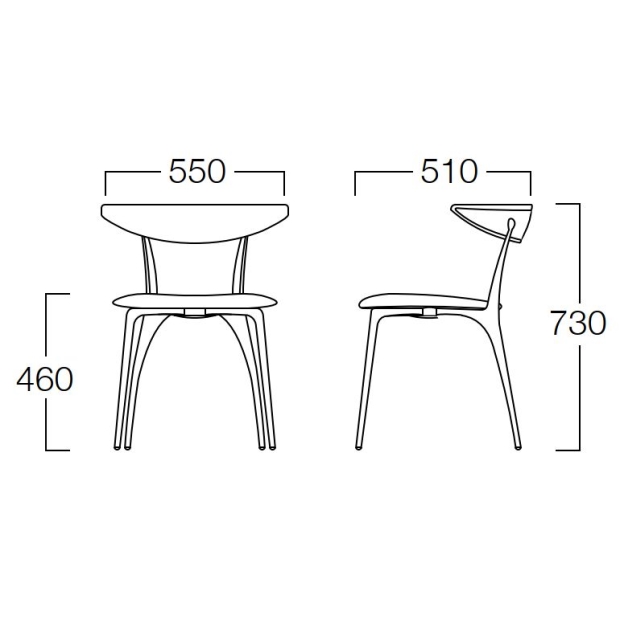 リンクチェア アームチェア 4本脚【Link Armchair】の画像