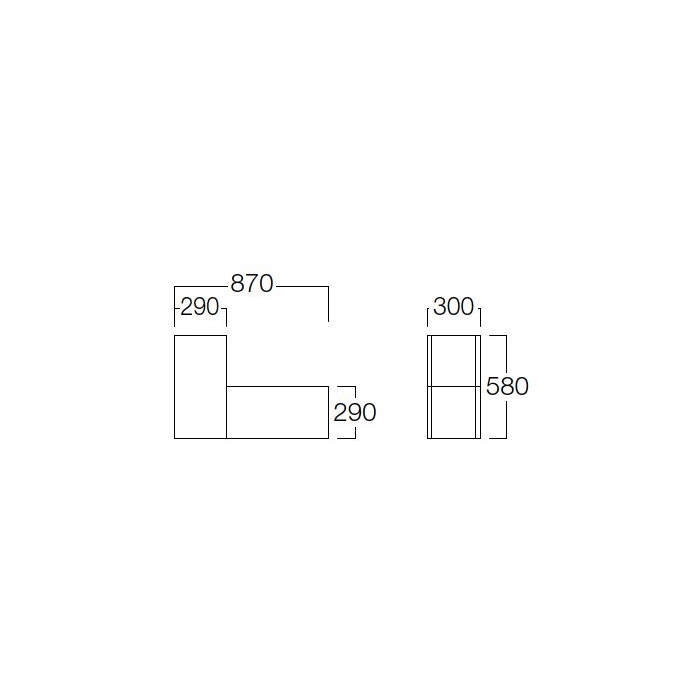 L型システムプランターの画像