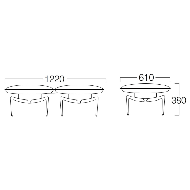 リンクベンチ 2人掛 [Link Bench 2 Seater]の画像