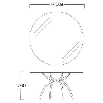 リンクテーブル LA-140G（1400φ）の画像