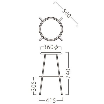 サブレスタンド【SABLE】SH740mmの画像