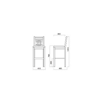 八宝【はっぽうスタンド椅子】SH700ｍｍの画像